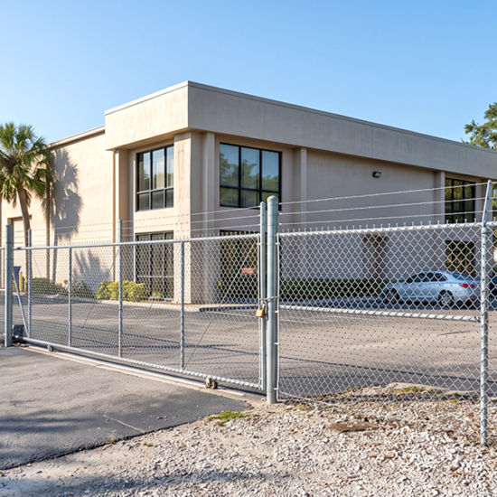 chain link security fence installation